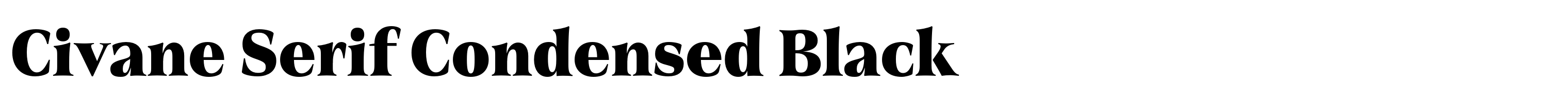 Civane Serif Condensed Black